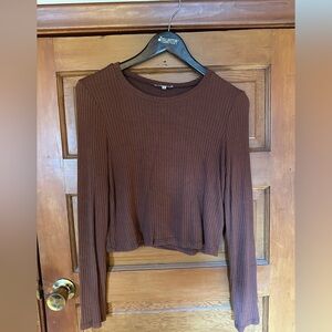Reformation long sleeve ribbed top
